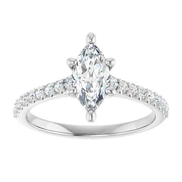 Accented Infinity-Inspired Engagement Ring Image 3 Raleigh Diamond Fine Jewelry Raleigh, NC