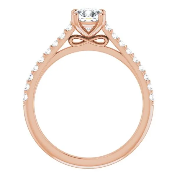 Accented Infinity-Inspired Engagement Ring Image 2 Don's Jewelry & Design Washington, IA