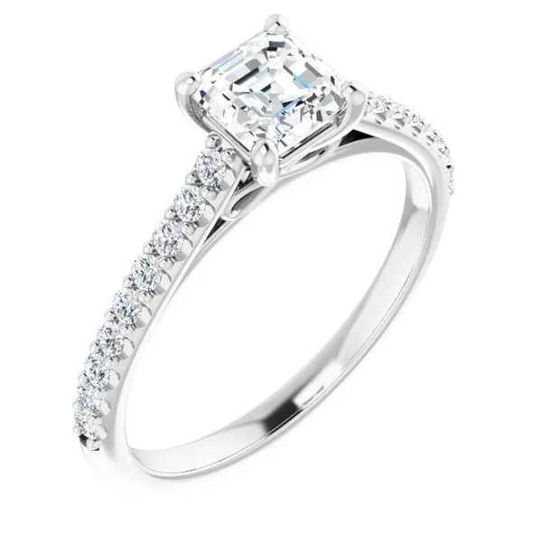 Accented Infinity-Inspired Engagement Ring Clater Jewelers Louisville, KY
