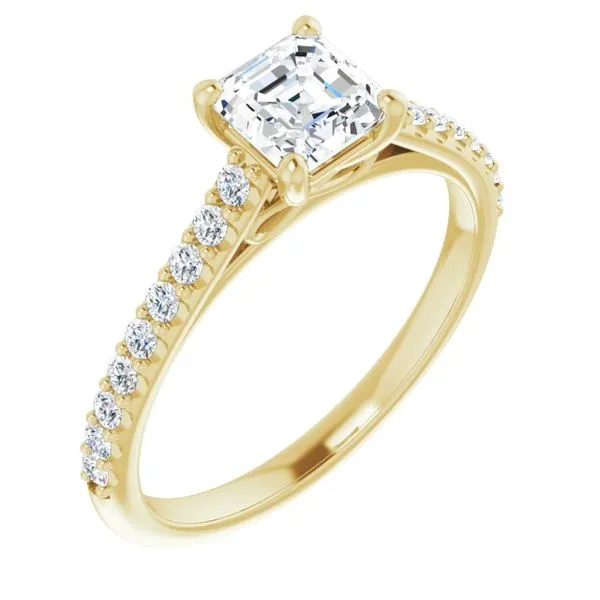 Accented Infinity-Inspired Engagement Ring J. Thomas Jewelers Rochester Hills, MI