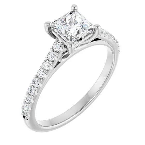 Accented Infinity-Inspired Engagement Ring Futer Bros Jewelers York, PA