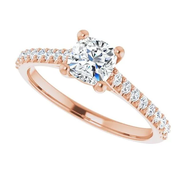 Accented Infinity-Inspired Engagement Ring Image 5 Don's Jewelry & Design Washington, IA