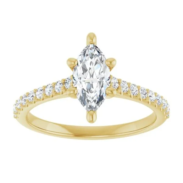Accented Infinity-Inspired Engagement Ring Image 3 Paul James Jewelers Angels Camp, CA