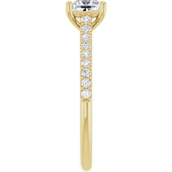 Accented Infinity-Inspired Engagement Ring Image 4 Clater Jewelers Louisville, KY