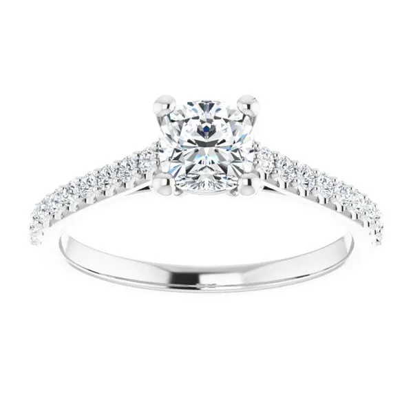 Accented Infinity-Inspired Engagement Ring Image 3 Austin's Fine Diamonds & Jewelry Lyndhurst, NJ
