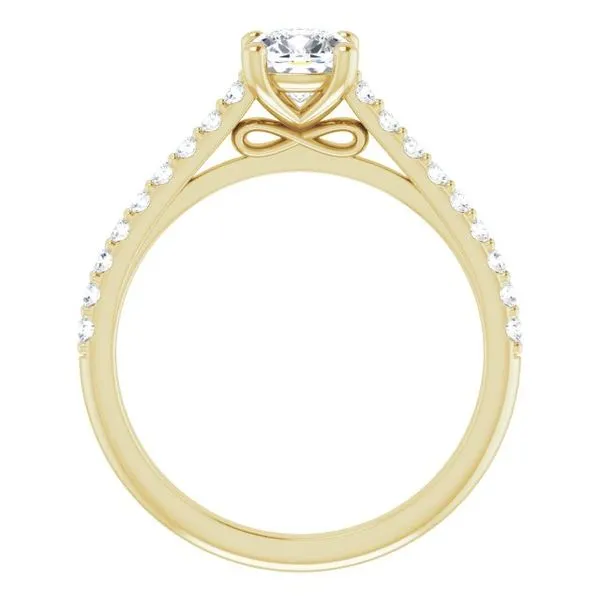 Accented Infinity-Inspired Engagement Ring Image 2 Natale Jewelers Sewell, NJ