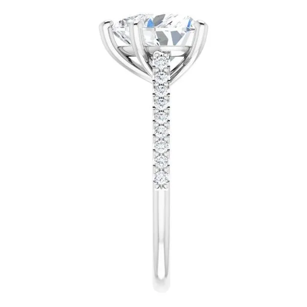 Accented Infinity-Inspired Engagement Ring Image 4 JF Jones Jewelers Rochester, NY