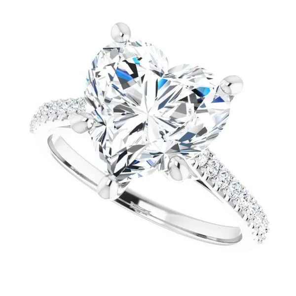 Accented Infinity-Inspired Engagement Ring Image 5 Clater Jewelers Louisville, KY