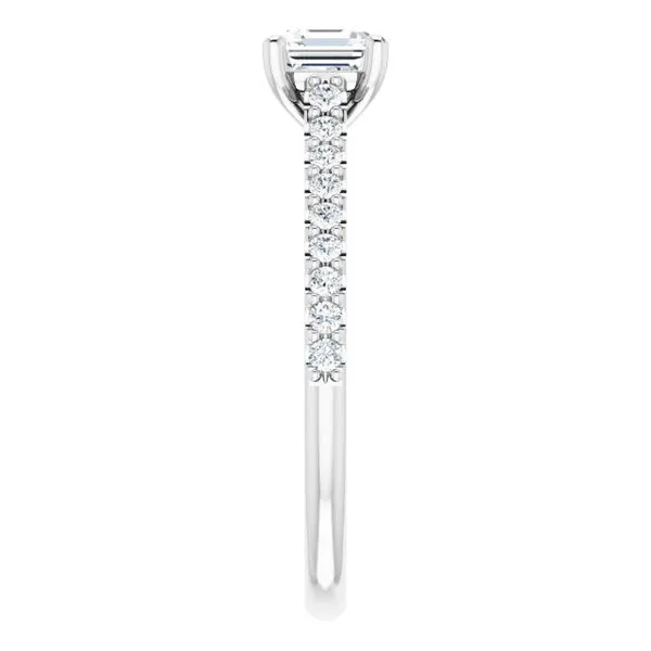 Accented Infinity-Inspired Engagement Ring Image 4 Northwood Jewelers Northwood, OH