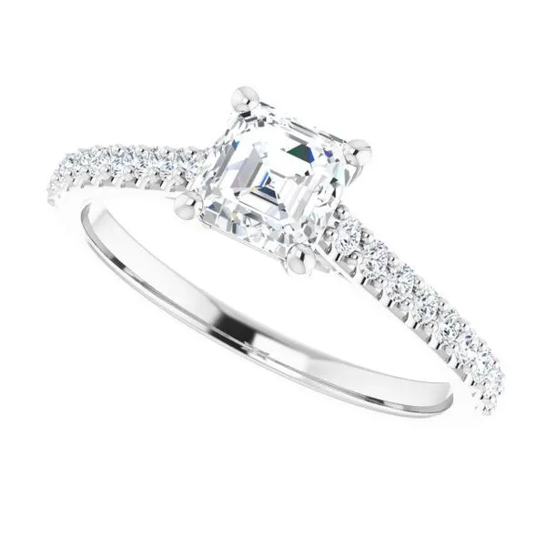 Accented Infinity-Inspired Engagement Ring Image 5 Futer Bros Jewelers York, PA