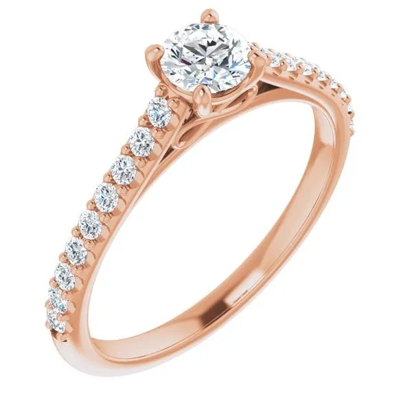 Accented Infinity-Inspired Engagement Ring Raleigh Diamond Fine Jewelry Raleigh, NC