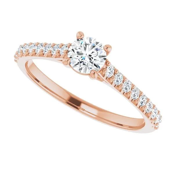 Accented Infinity-Inspired Engagement Ring Image 5 Morin Jewelers Southbridge, MA