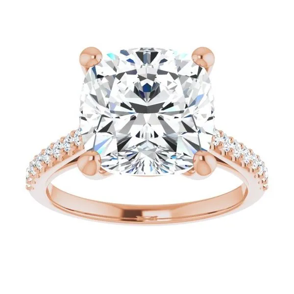 Accented Infinity-Inspired Engagement Ring Image 3 The Jewelry Source El Segundo, CA