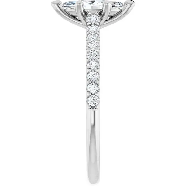 Accented Infinity-Inspired Engagement Ring Image 4 J. Thomas Jewelers Rochester Hills, MI