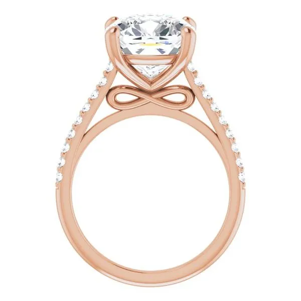 Accented Infinity-Inspired Engagement Ring Image 2 Don's Jewelry & Design Washington, IA