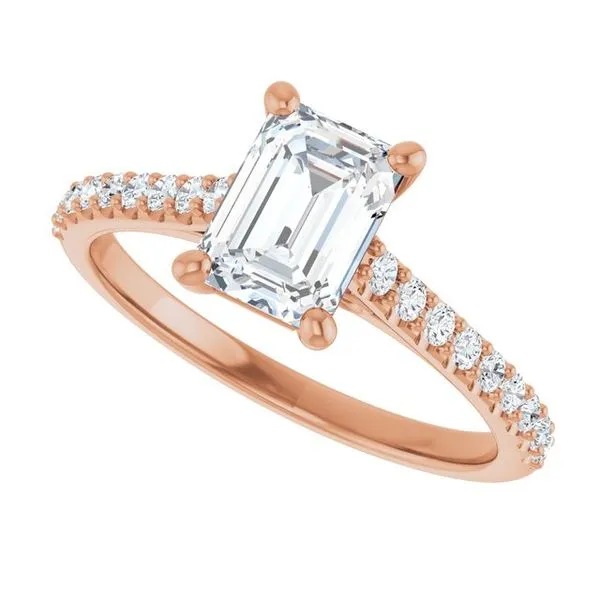 Accented Infinity-Inspired Engagement Ring Image 5 Don's Jewelry & Design Washington, IA