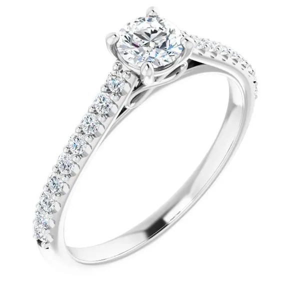 Accented Infinity-Inspired Engagement Ring The Jewelry Source El Segundo, CA
