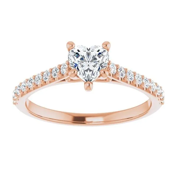 Accented Infinity-Inspired Engagement Ring Image 3 Clater Jewelers Louisville, KY