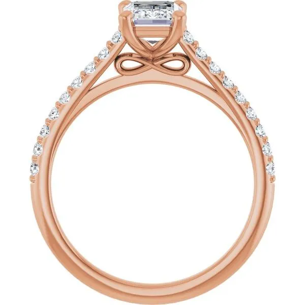 Accented Infinity-Inspired Engagement Ring Image 2 Raleigh Diamond Fine Jewelry Raleigh, NC