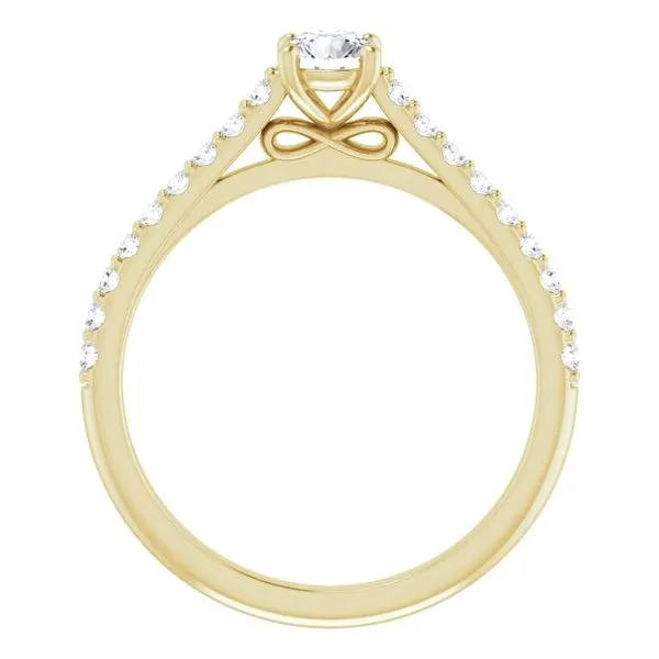 Accented Infinity-Inspired Engagement Ring Image 2 Futer Bros Jewelers York, PA