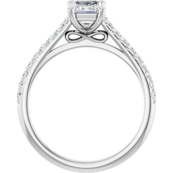 Accented Infinity-Inspired Engagement Ring Image 2 Don's Jewelry & Design Washington, IA