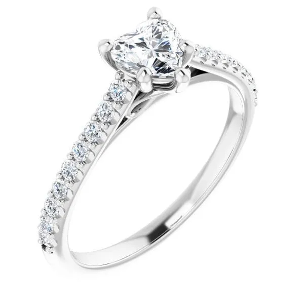 Accented Infinity-Inspired Engagement Ring Don's Jewelry & Design Washington, IA