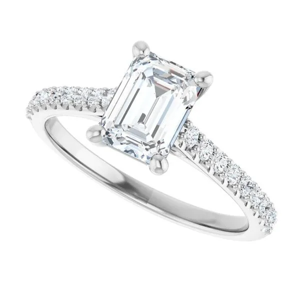 Accented Infinity-Inspired Engagement Ring Image 5 Morin Jewelers Southbridge, MA