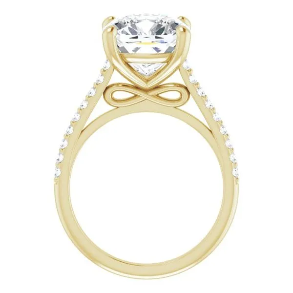 Accented Infinity-Inspired Engagement Ring Image 2 Don's Jewelry & Design Washington, IA