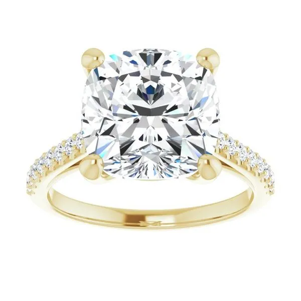 Accented Infinity-Inspired Engagement Ring Image 3 Raleigh Diamond Fine Jewelry Raleigh, NC