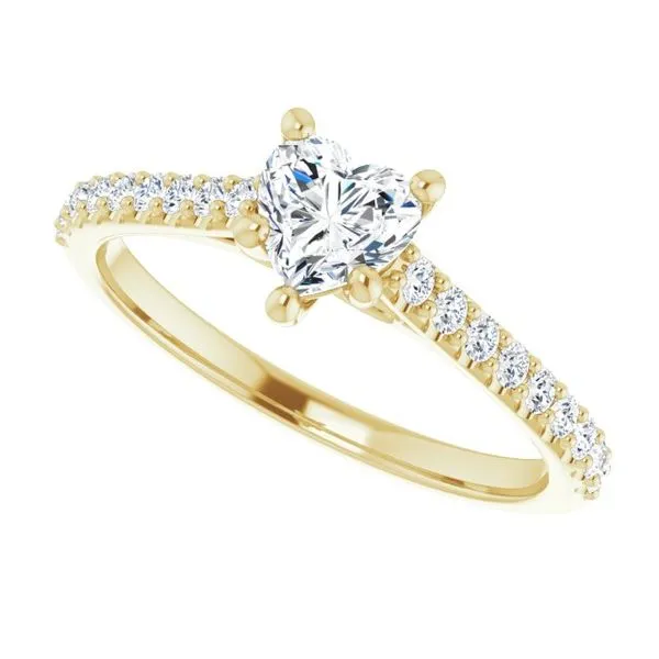 Accented Infinity-Inspired Engagement Ring Image 5 Vulcan's Forge LLC KANSAS CITY, MO