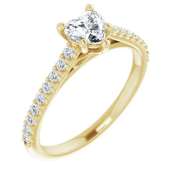 Accented Infinity-Inspired Engagement Ring The Jewelry Source El Segundo, CA