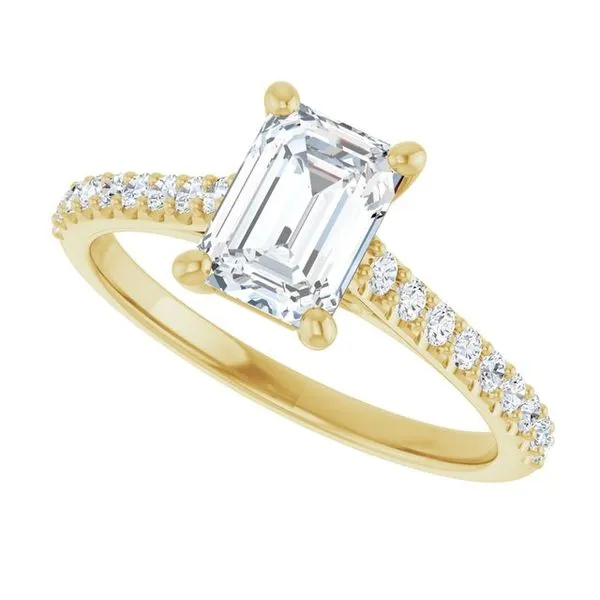 Accented Infinity-Inspired Engagement Ring Image 5 Natale Jewelers Sewell, NJ