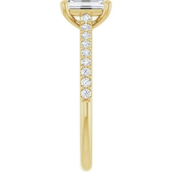 Accented Infinity-Inspired Engagement Ring Image 4 Vulcan's Forge LLC KANSAS CITY, MO