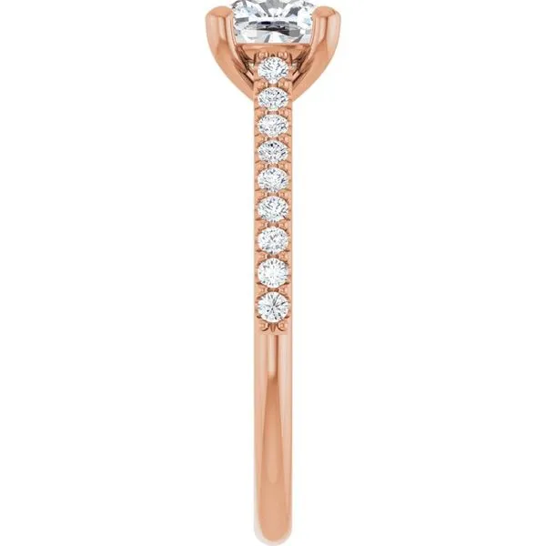 Accented Infinity-Inspired Engagement Ring Image 4 Natale Jewelers Sewell, NJ