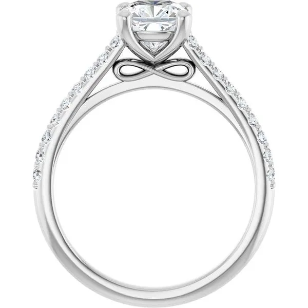 Accented Infinity-Inspired Engagement Ring Image 2 Futer Bros Jewelers York, PA