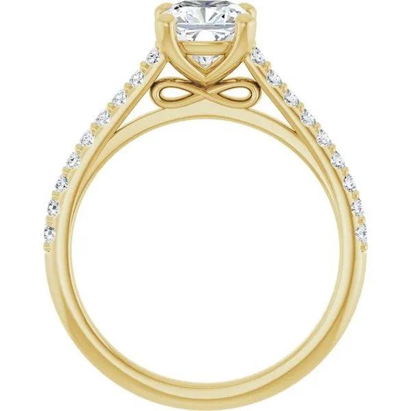 Accented Infinity-Inspired Engagement Ring Image 2 Don's Jewelry & Design Washington, IA