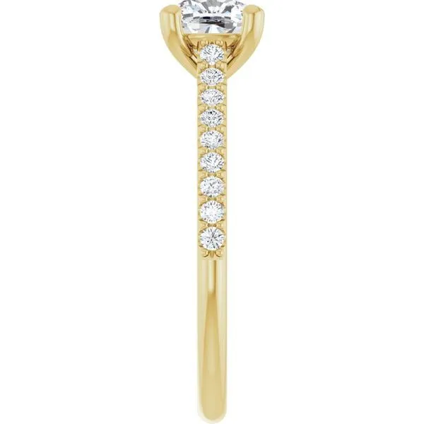 Accented Infinity-Inspired Engagement Ring Image 4 Don's Jewelry & Design Washington, IA