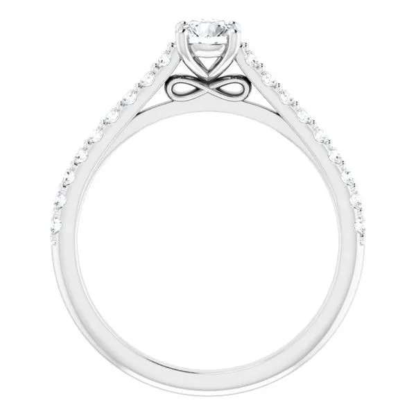 Accented Infinity-Inspired Engagement Ring Image 2 Shipley's Fine Jewelry Hampstead, MD