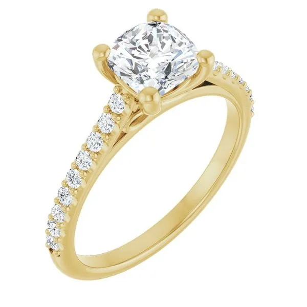 Accented Infinity-Inspired Engagement Ring Mark Jewellers La Crosse, WI