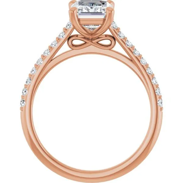 Accented Infinity-Inspired Engagement Ring Image 2 Don's Jewelry & Design Washington, IA