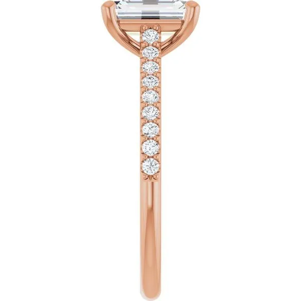 Accented Infinity-Inspired Engagement Ring Image 4 J. Thomas Jewelers Rochester Hills, MI