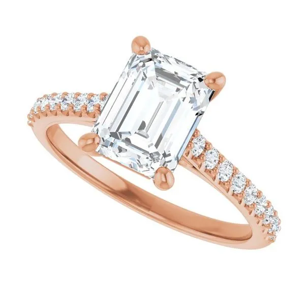 Accented Infinity-Inspired Engagement Ring Image 5 JF Jones Jewelers Rochester, NY