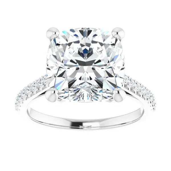 Accented Infinity-Inspired Engagement Ring Image 3 JF Jones Jewelers Rochester, NY