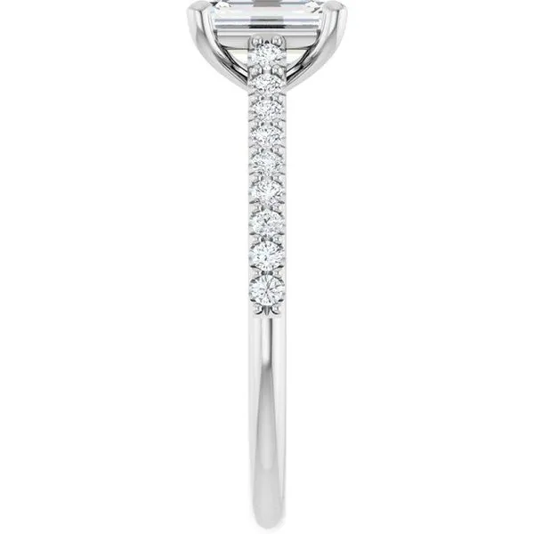 Accented Infinity-Inspired Engagement Ring Image 4 Raleigh Diamond Fine Jewelry Raleigh, NC