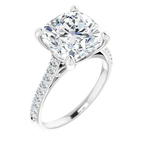Accented Infinity-Inspired Engagement Ring The Jewelry Source El Segundo, CA