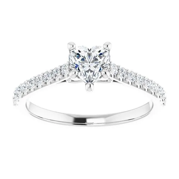 Accented Infinity-Inspired Engagement Ring Image 3 Natale Jewelers Sewell, NJ