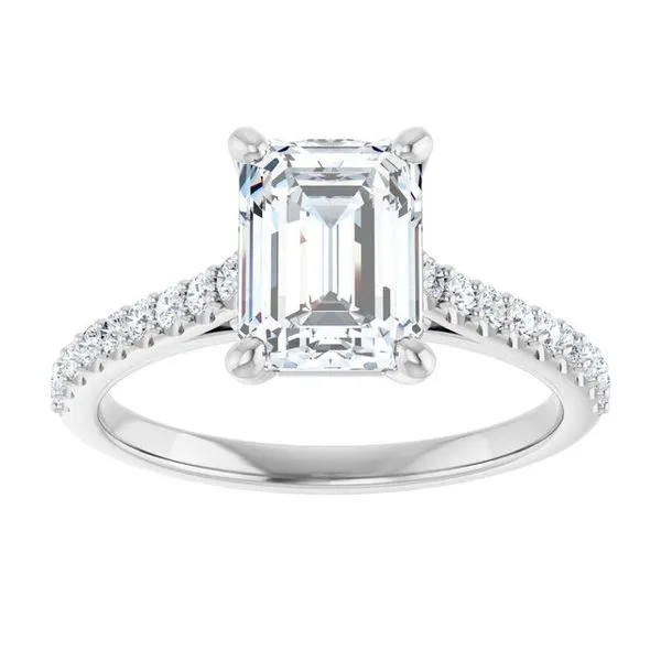 Accented Infinity-Inspired Engagement Ring Image 3 Shipley's Fine Jewelry Hampstead, MD