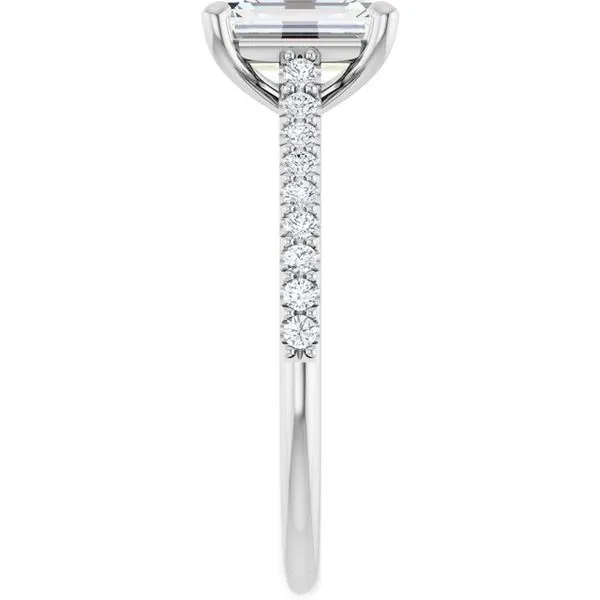 Accented Infinity-Inspired Engagement Ring Image 4 Northwood Jewelers Northwood, OH