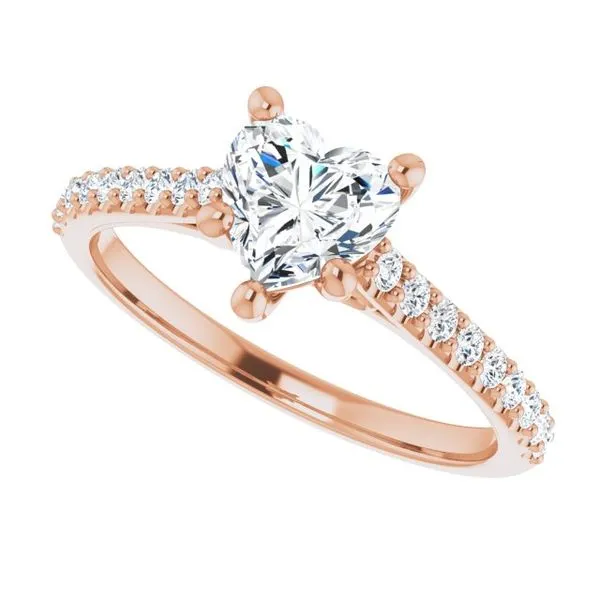 Accented Infinity-Inspired Engagement Ring Image 5 Vulcan's Forge LLC KANSAS CITY, MO