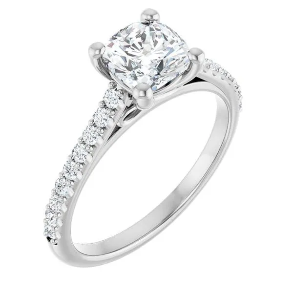 Accented Infinity-Inspired Engagement Ring Mark Jewellers La Crosse, WI